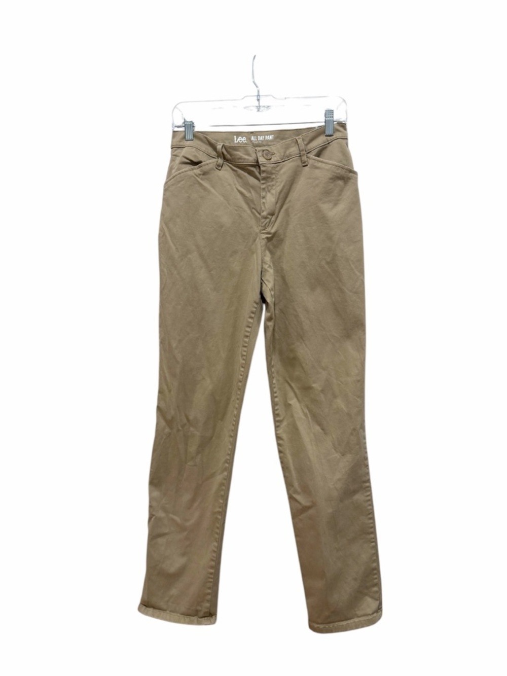 Lee All Day Pant Straight Leg Khaki Pants Size 6 Long